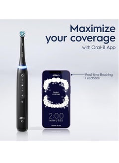 Oral-B Oral B iO5 Series 5N Electric Rechargeable Toothbrush, Built with AI, Optimal Pressure Control, LED Interface, Bluetooth Connectivity, 5 Personalized Brush Modes – Black  - Image 4