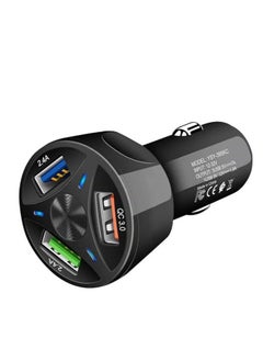 55W Fast Charging Car Charger QC3.0 + PD 20W Quick Charge – 3 USB Ports, DC 12V/24V Lighter Adapter, Compatible with iPhone & Android – High-Speed Charging for Multiple Devices, Compact, Durable Design for Road Trips