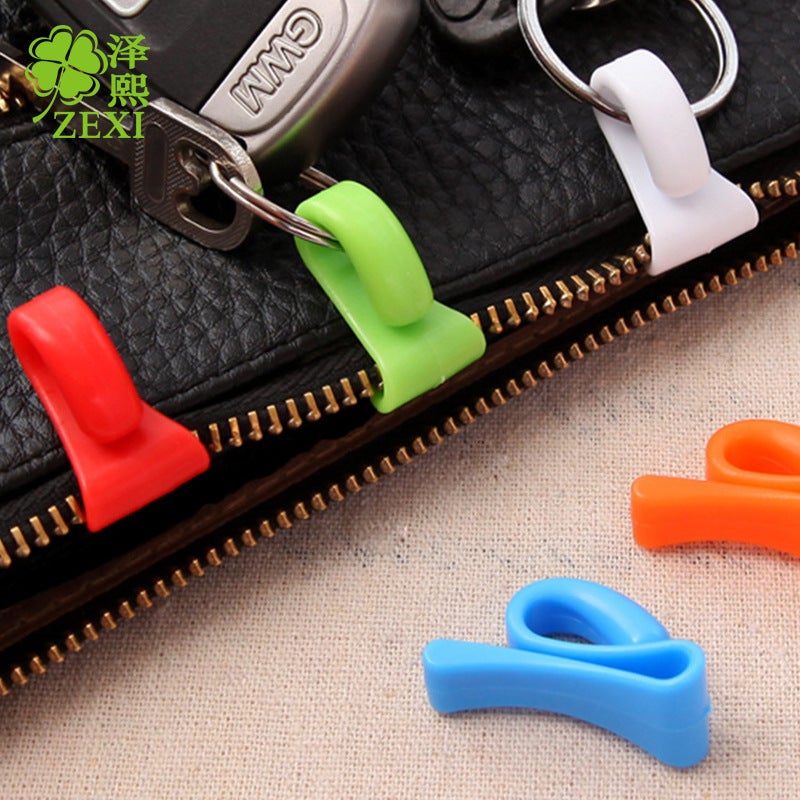 Creative Anti-Loss Bag Hook Key Clip 2-Pack blue yellow 
