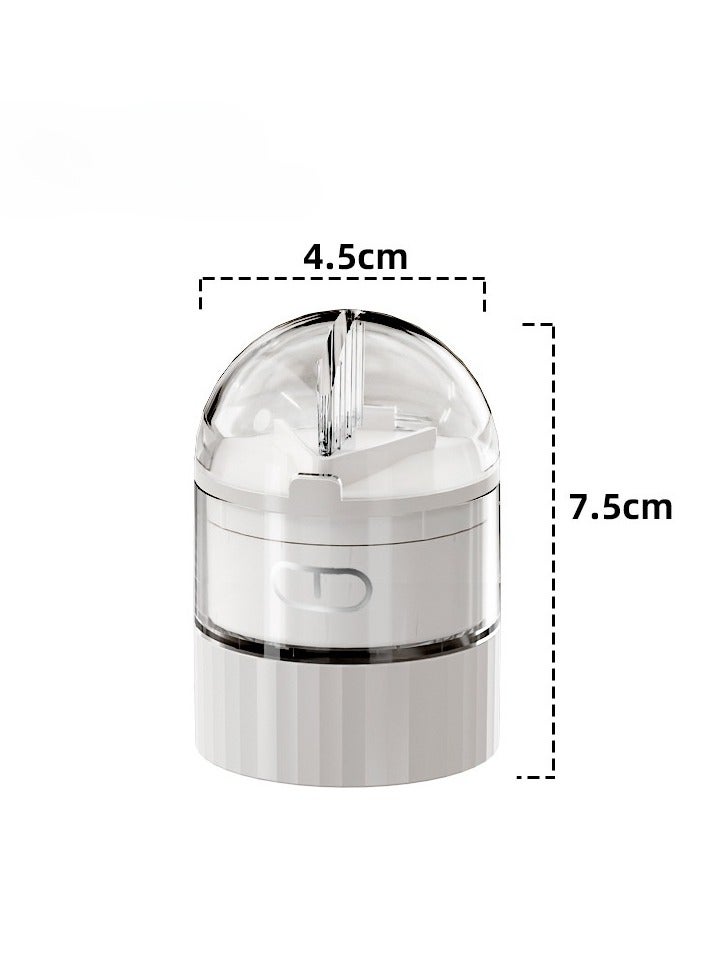 Pill crusher, portable pill box, pill splitter for small and large pills, pill cutter with storage compartment, portable pill cutter with grinding function, suitable for travel and daily use - Image 2