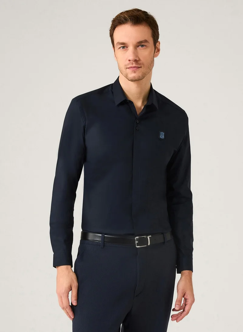 Theodore The Navy Blue Shirt