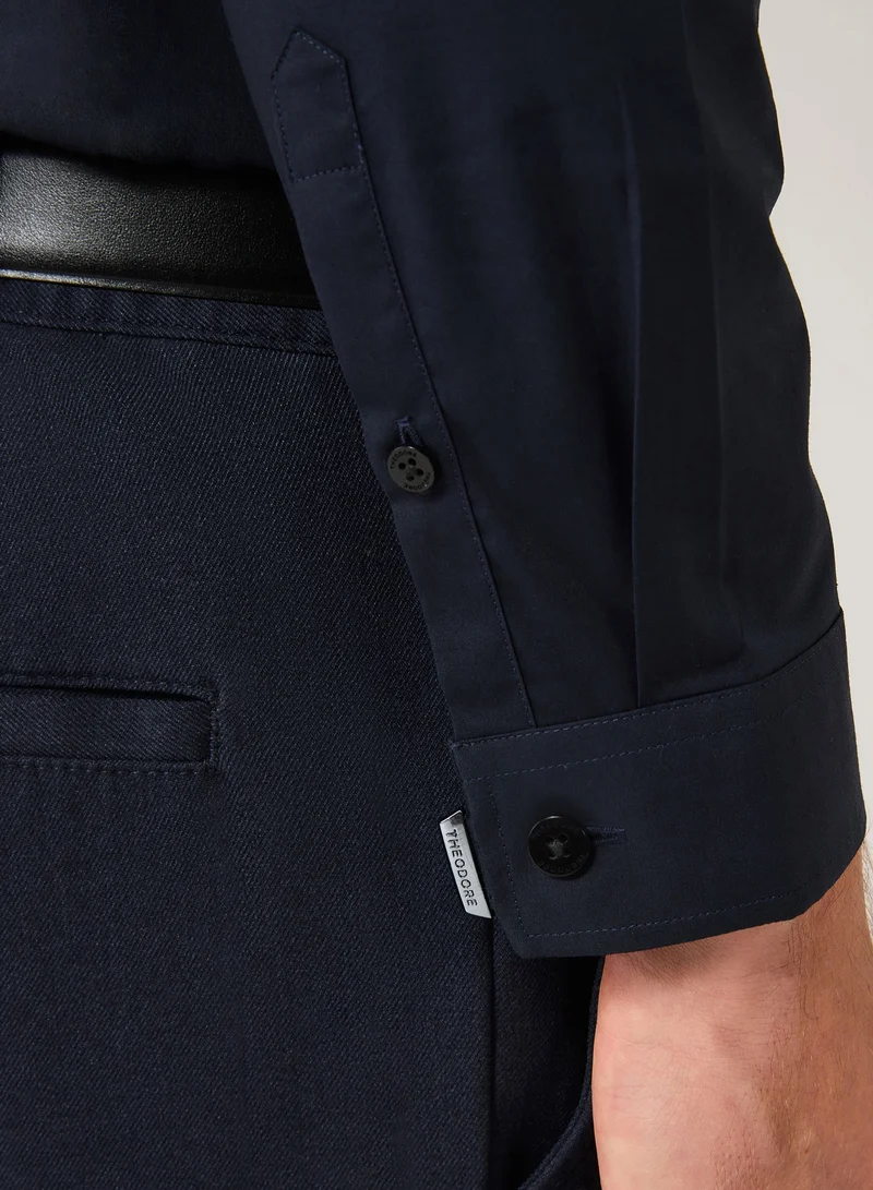 Theodore The Navy Blue Shirt
