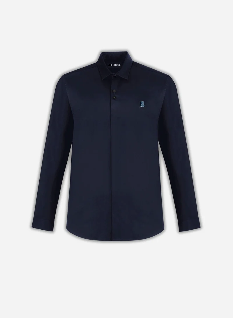 ثيودور القميص الأزرق الكحلي