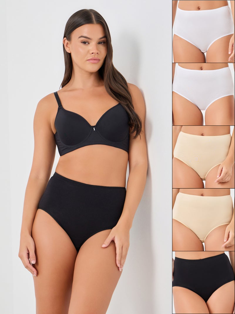 ستايلي ستيلا عبوة من 5 - سراويل داخلية سادة كاملة - Image 1