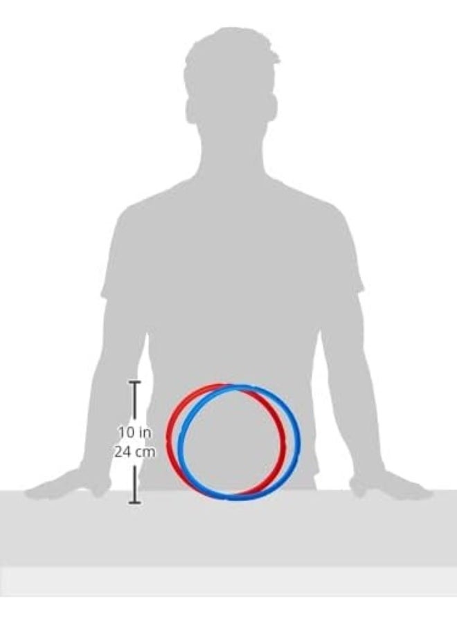 INSTANT حلقة ختم إنستانت بوت 2-pack، حلقة الختم الداخلية لملحقات طباخ الضغط الكهربائي، غير سامة، خالية من BPA، قطع غيار، أحمر/أزرق، 5 و 6 QT - Image 4