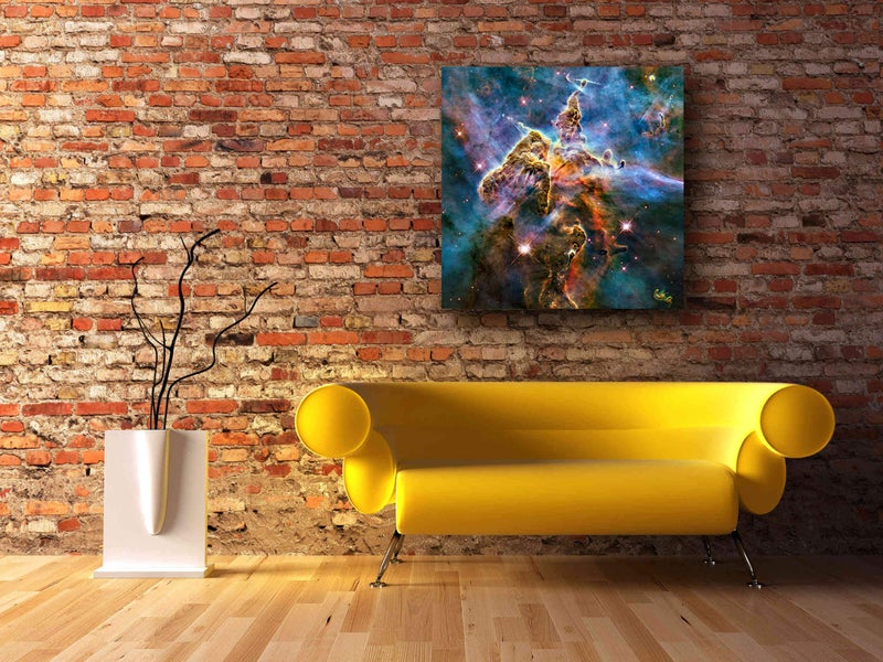 Epic Graffiti 'Mystic Mountain' Hubble Space Telescope Canvas Wall Art, 12" x 12" - Image 4
