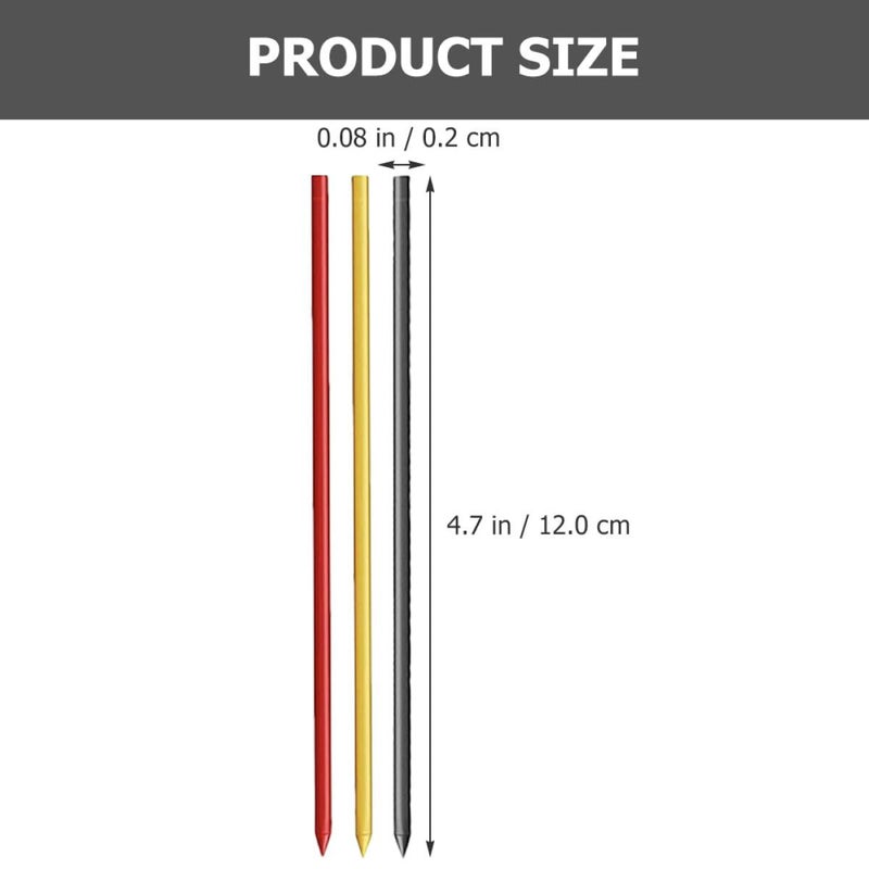 36 Pieces Carpenter Deep Hole Marking Pencil Refills With Black Red Yellow Leads For Woodworking Drafting And Construction Tools - Image 3