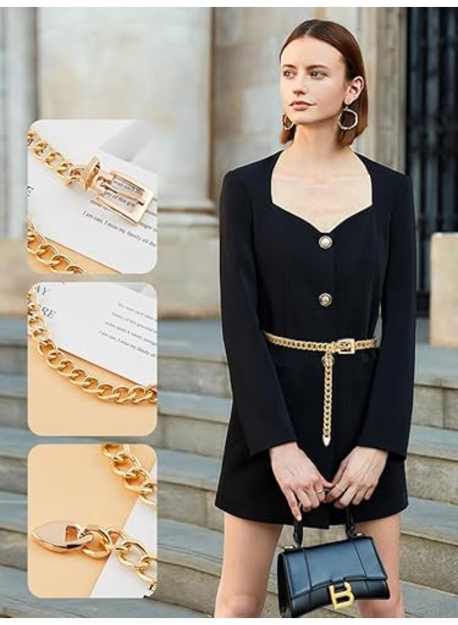 Goolsky Chain Belt for Women Metal Waist Chain Fashion Multilayer Chain Belts for Dress - Image 2
