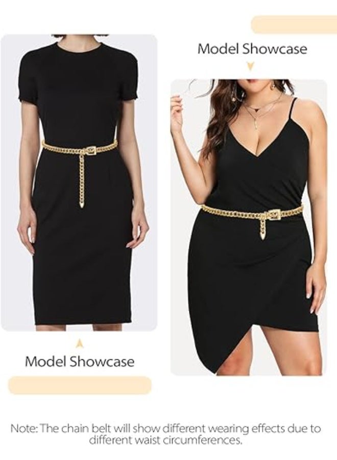 Goolsky Chain Belt for Women Metal Waist Chain Fashion Multilayer Chain Belts for Dress - Image 5