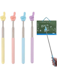 erorex 4 Pieces Telescoping Pointer Telescopic Teachers Pointer Mini Collapsible Classroom Hand Pointers For Elementary School Kindergarten Teacher Supplies  - Image 1