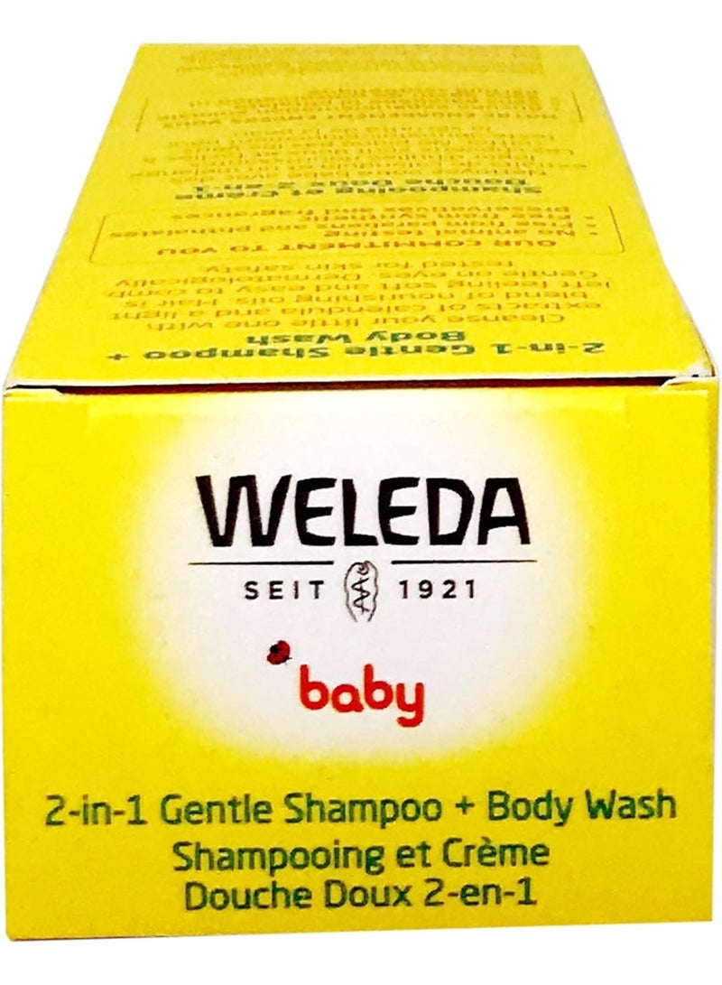 Weleda شامبو وغسول الجسم للأطفال من ويليدا بالكاليندولا 200 مل – عناية لطيفة بالشعر والبشرة للأطفال - Image 3