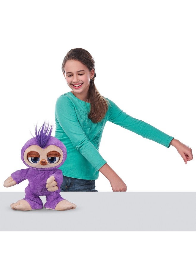 Pets Alive Fifi the Flossing Sloth Purple - 11" Interactive Animal Dancing Robotic Plush Toy with 3 Songs, Floss Dance, Adorable Gift, Party Plush Toy Kids Ages 3+ - Image 3