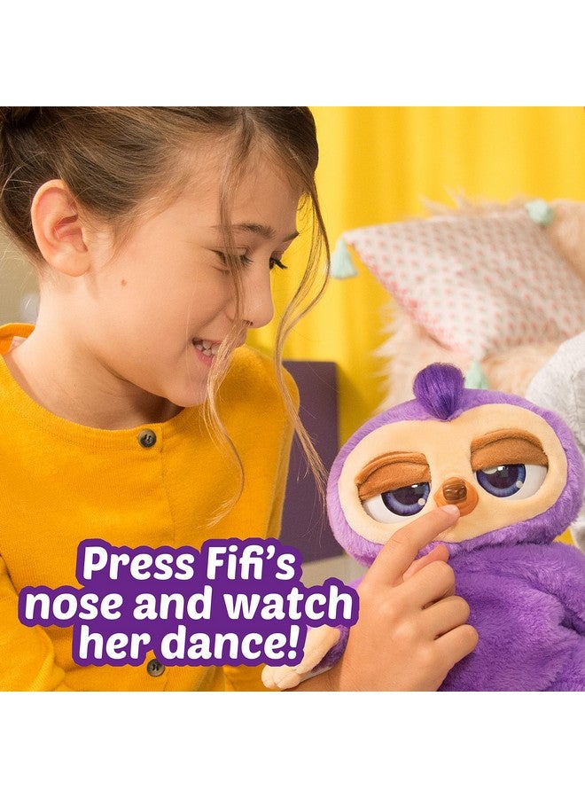 Pets Alive Fifi the Flossing Sloth Purple - 11" Interactive Animal Dancing Robotic Plush Toy with 3 Songs, Floss Dance, Adorable Gift, Party Plush Toy Kids Ages 3+ - Image 5