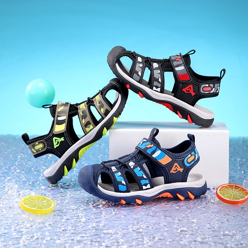 Boys And Girls Shoes New Summer Children'S Mesh Breathable Mesh Shoes For Middle And Large Children Running Lightweight Sports Shoes - Image 5