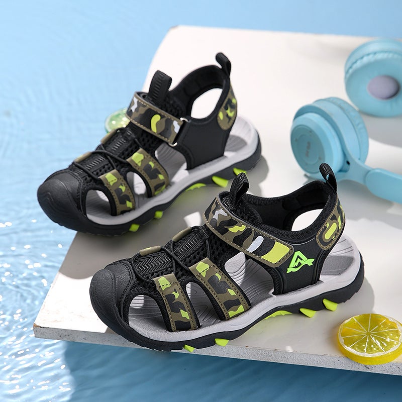 Boys And Girls Shoes New Summer Children'S Mesh Breathable Mesh Shoes For Middle And Large Children Running Lightweight Sports Shoes - Image 2