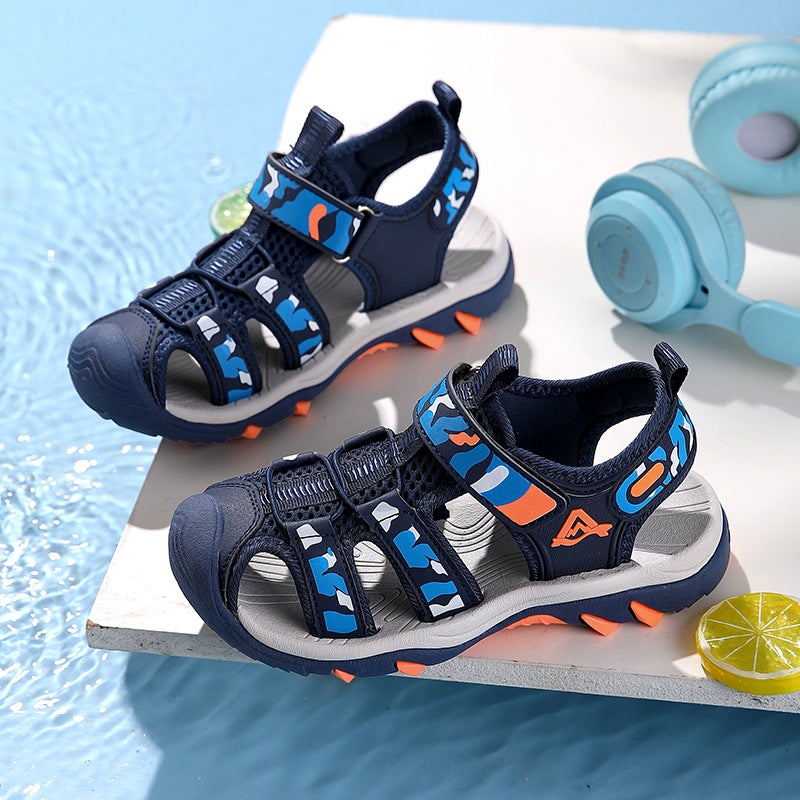 Boys And Girls Shoes New Summer Children'S Mesh Breathable Mesh Shoes For Middle And Large Children Running Lightweight Sports Shoes - Image 4