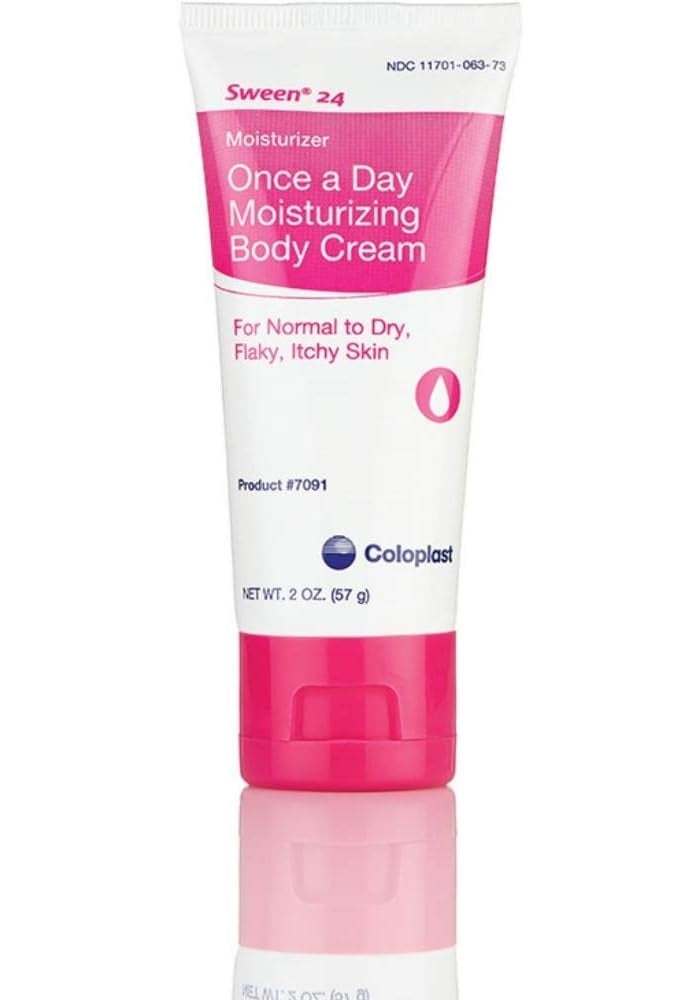 Coloplast Sween 24 Once a Day Moisturizing Body Cream - 2 oz Skin Protectant for Normal to Dry Skin