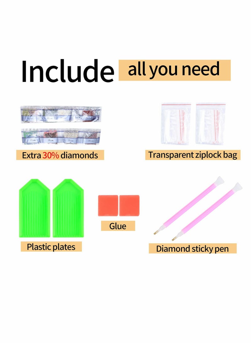 Excefore DIY 5D Diamond Painting Kits Full Drill - Image 5