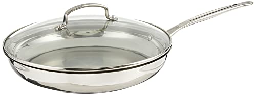 Cuisinart 12 Inch Skillet with Glass Cover Chefs Classic Collection 72230G - Image 1