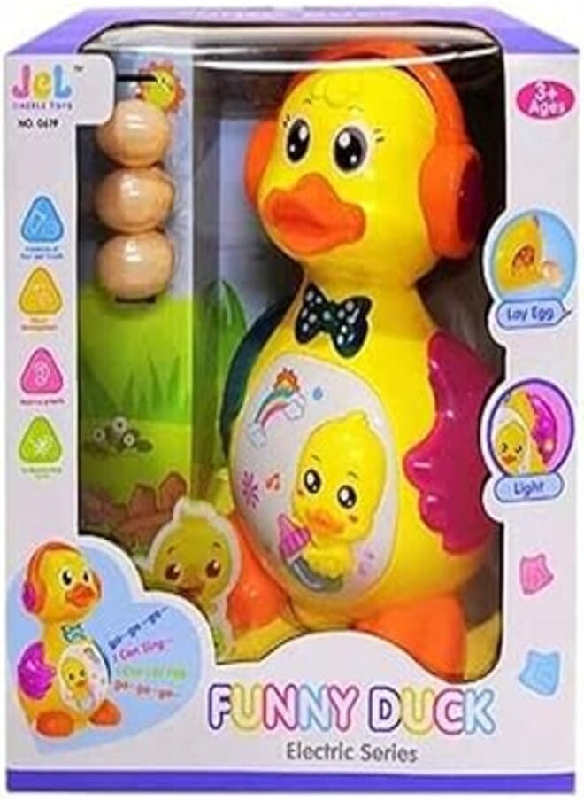 Jel Jel Funny Duck Lay Egg Light And Music For Unisex 