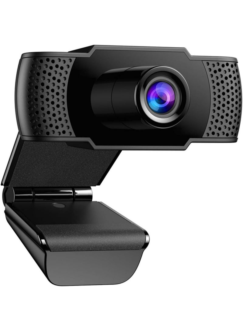 Best Full HD Webcam 1080p /30fps - 2.1MP , Wide-Angle Built-in Dual Noise Reduction Microphone , Plug and Play ,Live Streaming Video Conference Webcam for PC/Laptop/Android TV Box/Android | Black - Image 1