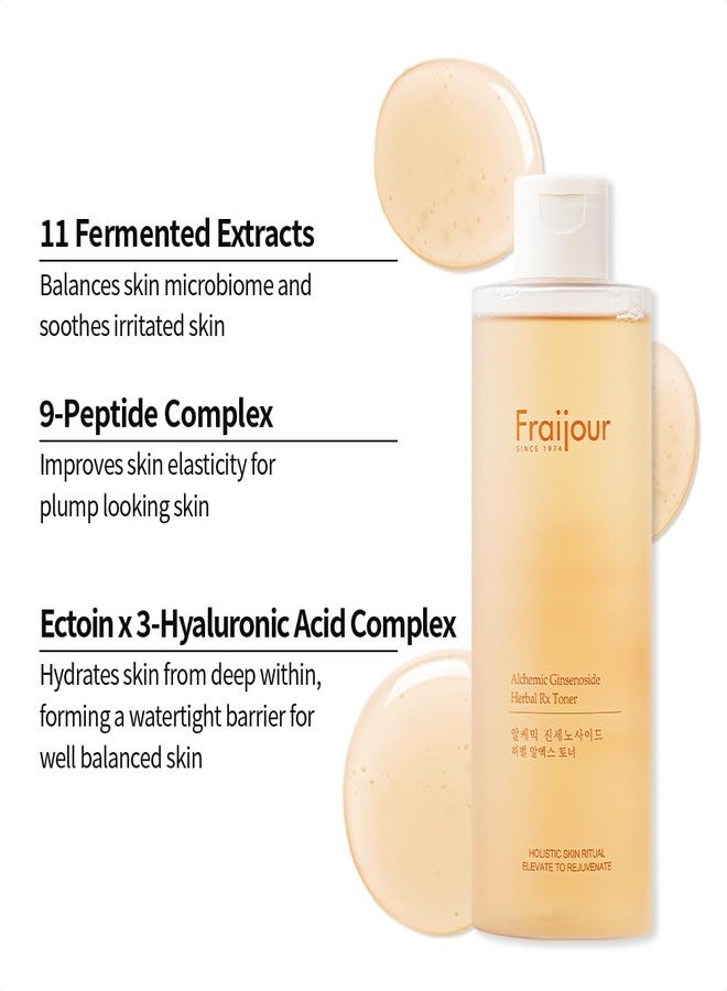 Fraijour Alchemic Ginsenoside Herbal Rx Toner - Hydrating Facial Toner with Ginsenoside, Ectoin & 11 Fermented Extracts, Boosts Moisture & Skin Barrier, Preps & Revives Dull Skin, 8.45 fl. oz. - Image 3