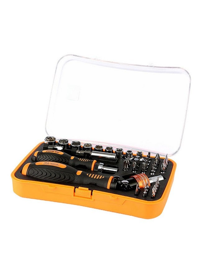 Jakemy 43 in 1 Screwdriver Bit & Socket Set - Multifunction Rachet Socket & Ratchet Screwdrivers with Twist Reverse & Lock Mechanism - 6102 - Image 1