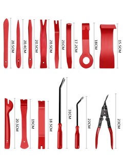 HAWAWA 19Pcs Trim Removal Tools Clip Pliers Car Panel Door Audio Trim Removal Tool Kit, Auto Clip Pliers Fastener Remover Pry Tool Kit Set with Storage Bag  - Image 2