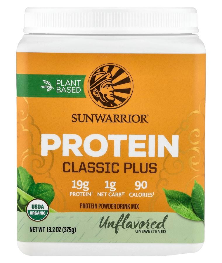 Sunwarrior Classic Plus Protein Unflavored 13.2 oz (375 g)