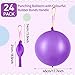 HSLCGF 24 Pcs Purple Punch Balloons Bounce with Rubber Band Handle Punching Balloon Heavy Duty for Birthday party favors Kids Purple - Image 4