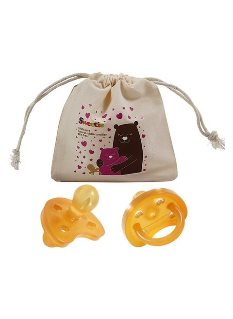 Rubber Pacifier Natural Rubber Pacifier Rounded Heart Shape Rubber 1 Count Original Natural Rubber Pacifier (612 Medium)