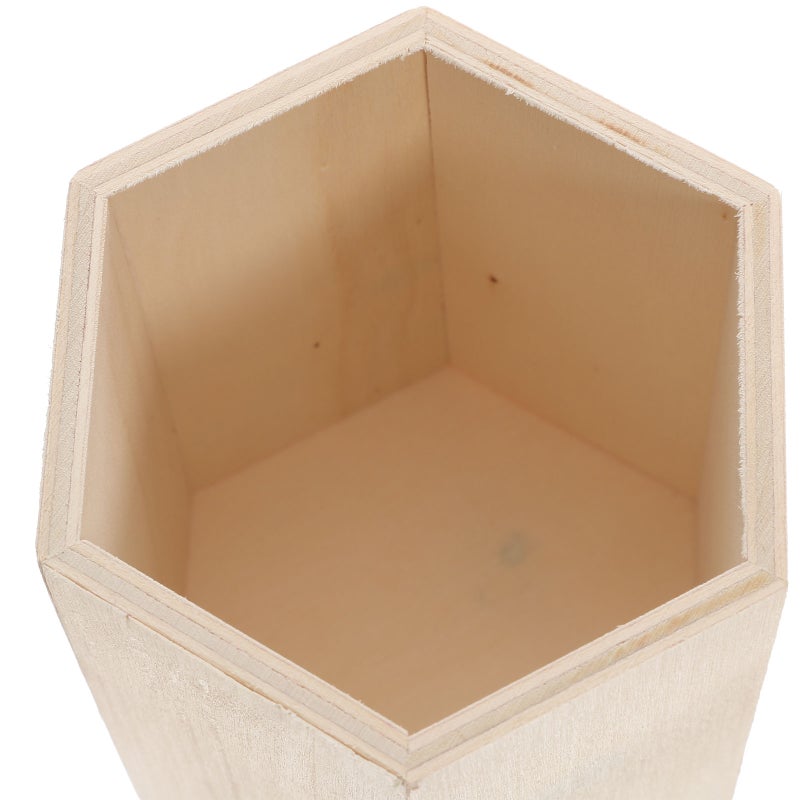 3pcs Wood Pen Holder Pencil Holder Desk Pen Cup Makeup Brush Holder Office Supplies - Image 2