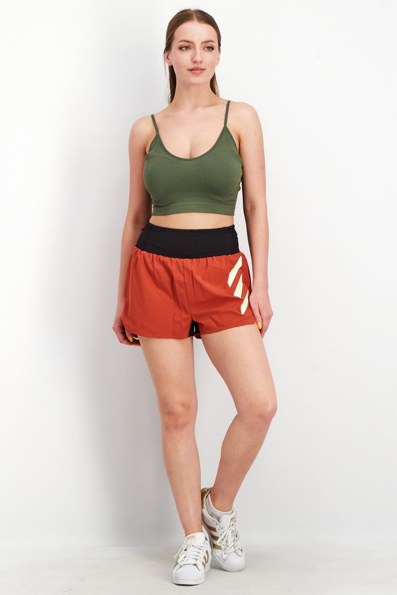 Adidas Women Sportswear Fit 2 Inches Terrex Agravic Shorts, Rust - Image 3