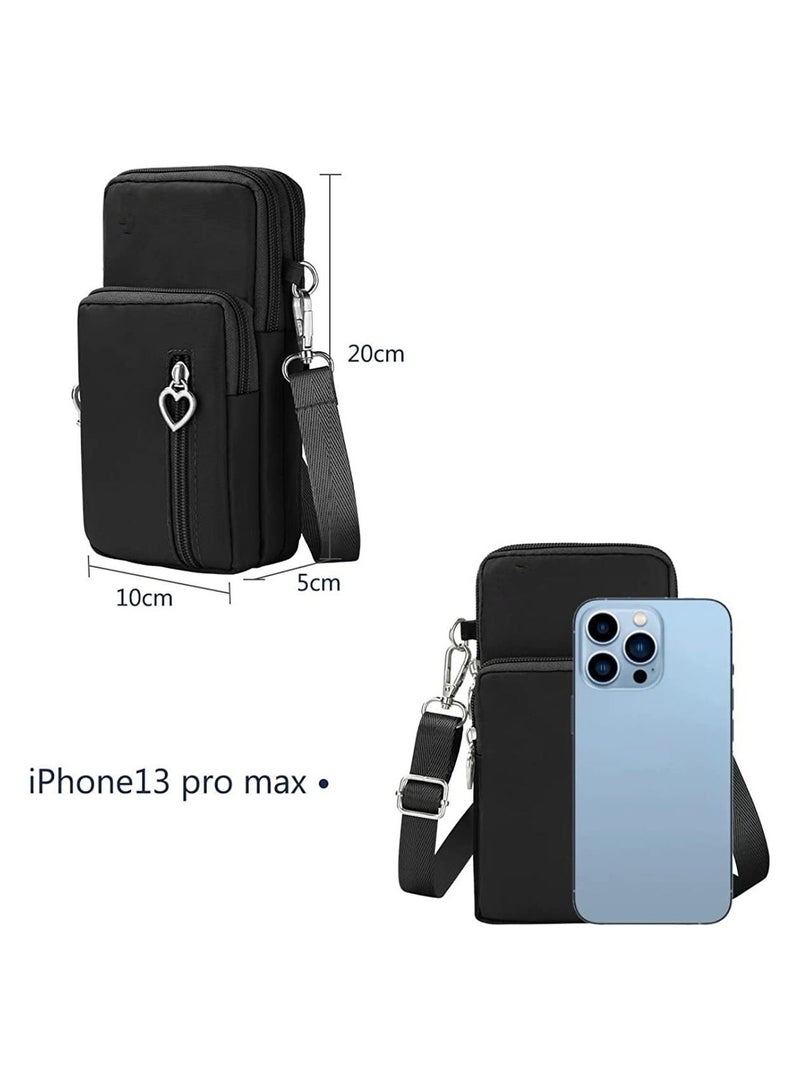 Crossbody Wallet Phone Bag for Women Nylon Small Crossbody Shoulder Bag Arm Bag  - Image 2