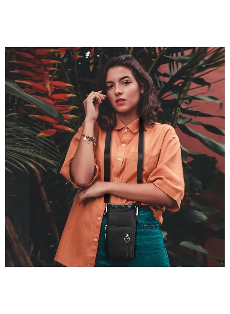 Crossbody Wallet Phone Bag for Women Nylon Small Crossbody Shoulder Bag Arm Bag  - Image 3