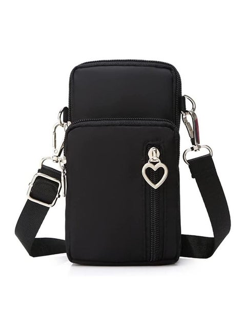 Crossbody Wallet Phone Bag for Women Nylon Small Crossbody Shoulder Bag Arm Bag
