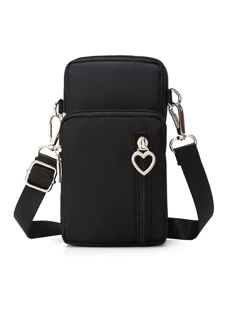 Crossbody Wallet Phone Bag for Women Nylon Small Crossbody Shoulder Bag Arm Bag  - Image 1