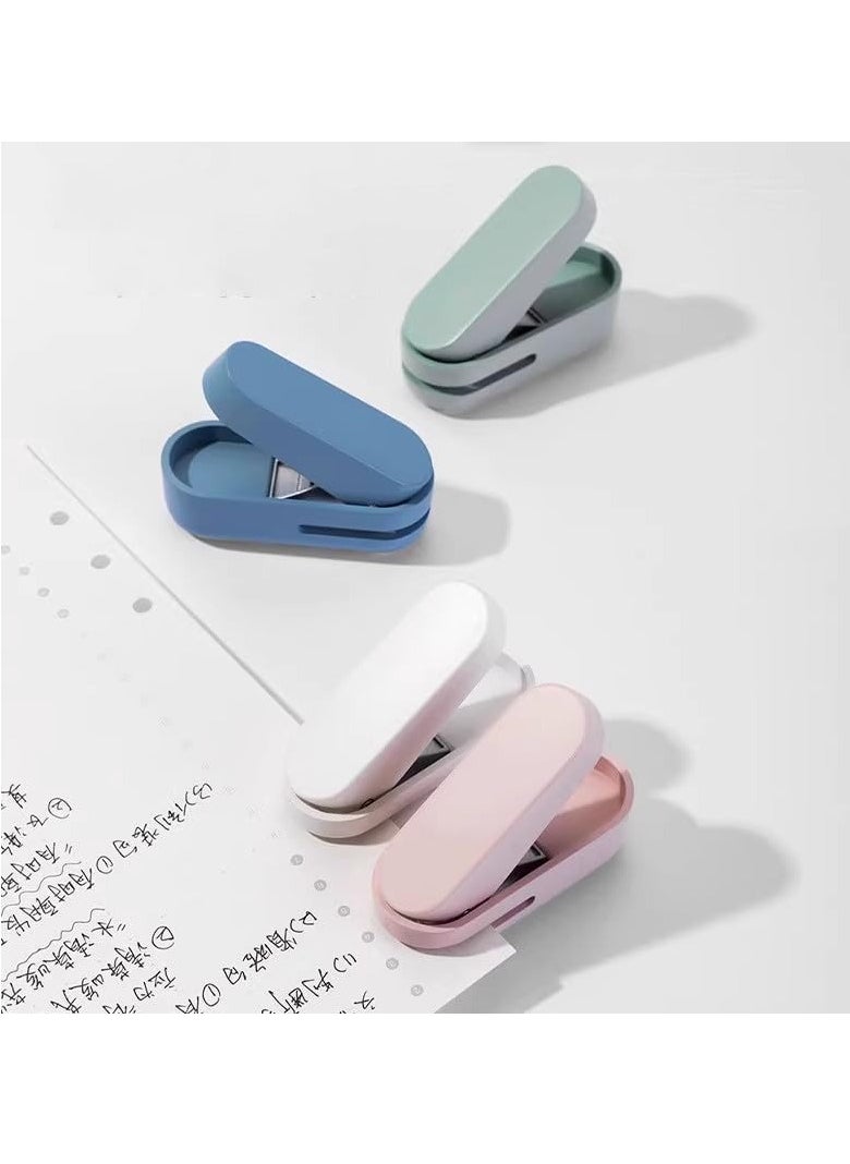 Mini Small Hole Puncher Pink Color, 10 Sheet Paper Hole Puncher Capacity Single Hole Puncher for Office Use Or Gift for Students (Pink)