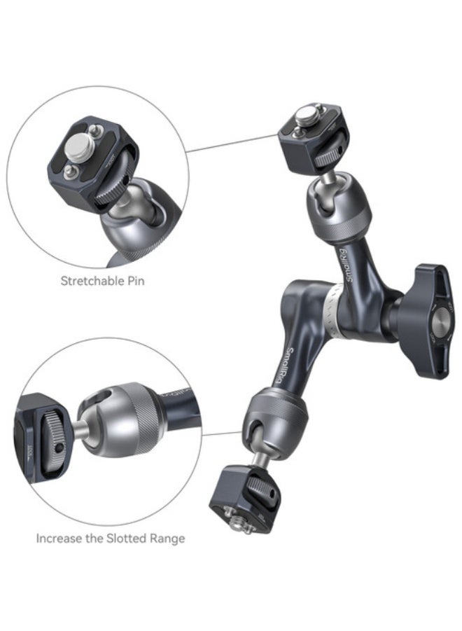 SmallRig Articulating Arm with 1/4"-20 and 3/8"-16 ARRI Locating Screws (7") - Image 3