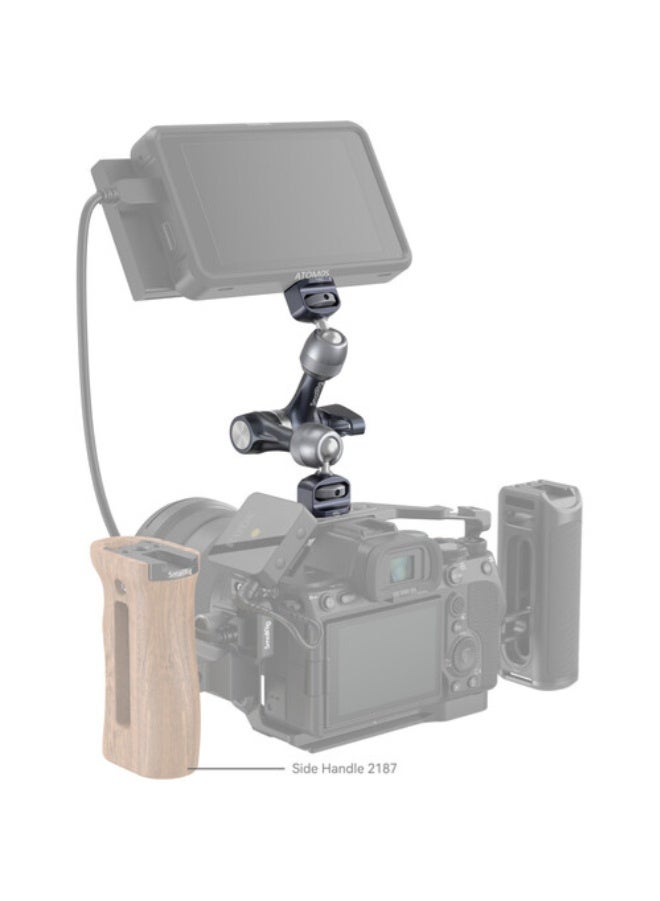 SmallRig Articulating Arm with 1/4"-20 and 3/8"-16 ARRI Locating Screws (7") - Image 2