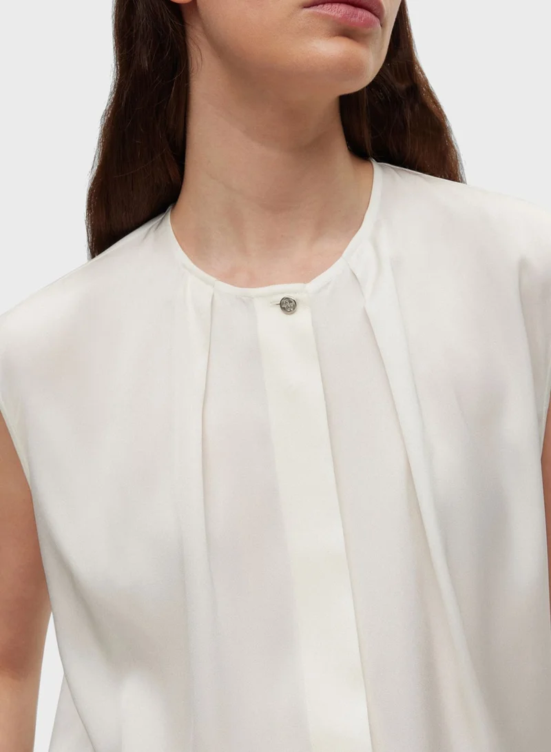 BOSS Tie Detail Top