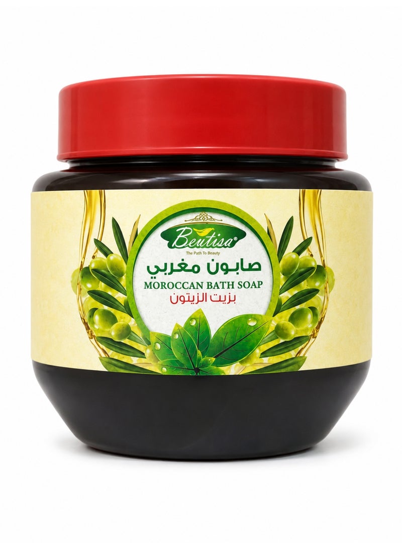 BEUTISA Moroccan Bath Soap With Olive Oil 250 GM - Image 1