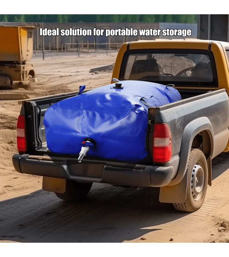 87 Gallon Foldable PVC Water Storage Tank With Ball Valve For Emergency Gardening - Image 5