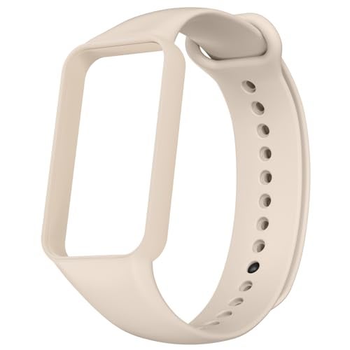 Tobfit Waterproof Replacement Watch Bands Straps For Amazfit Band 7 / Amazfit Band 7 Strap/Band/Bracelet/Belt, Machine Not Included (Milk Tea) - Image 1