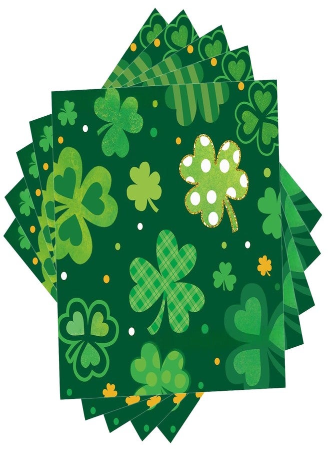 Ipalmay Shamrock Paper Napkins - 40pcs Disposable St.Patrick’s Day Party Napkins Luncheon Dinner Napkins for Spring Events, Irish Themed Party, Wedding, Birthday, Saint Patrick’s Day Decor 6.5x6.5in - Image 2