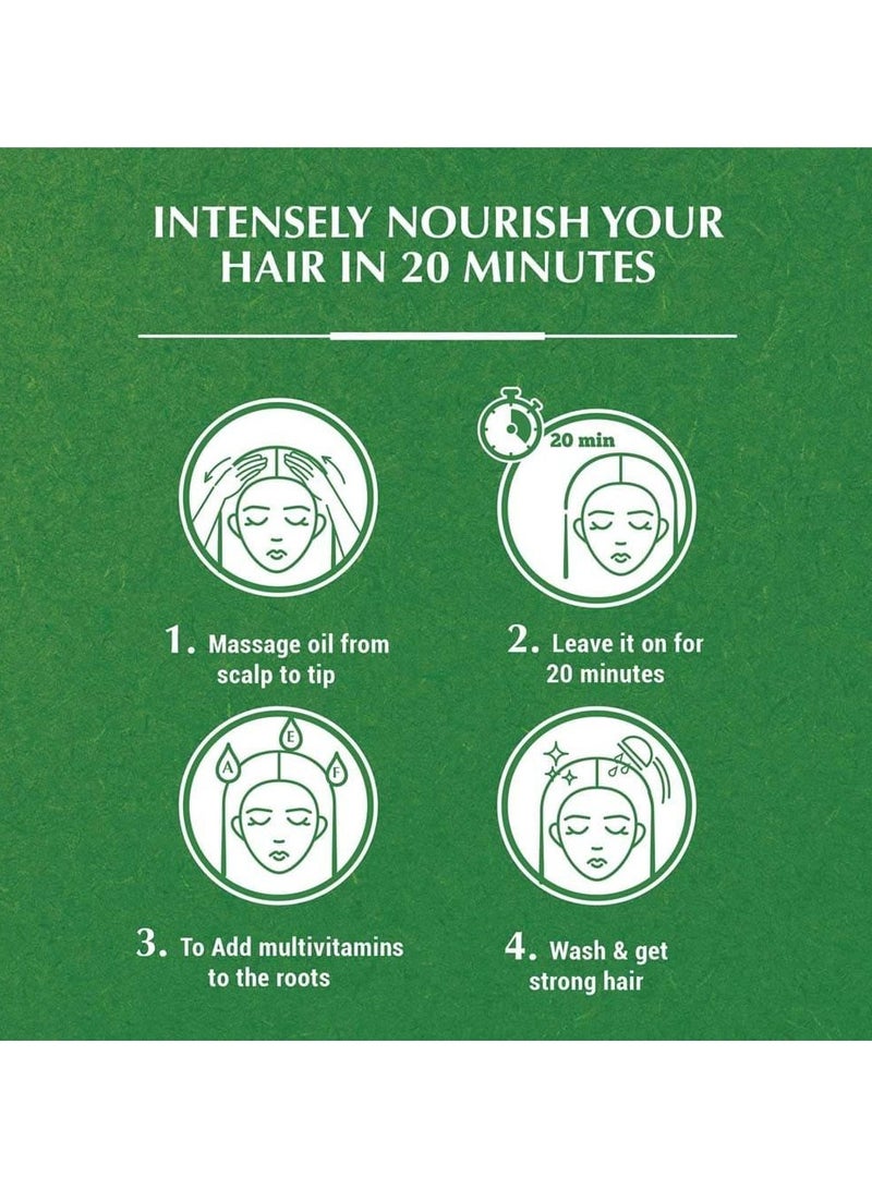 VATIKA Hair Oil With Castor Extract Enhances Hair Density 200 ml - Image 4