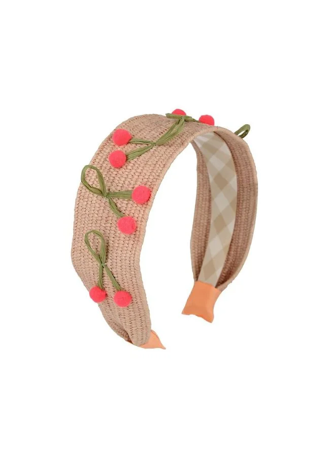 ميري ميري Raffia Headband Cherries