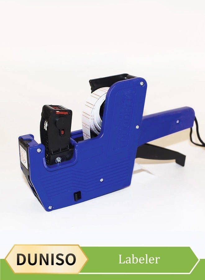 DUNISO مسدس تسعير، آلة تسعير قابلة للتعديل محمولة، آلة تسعير 8 أرقام، للمكتب، متجر التجزئة، متجر البقالة، وضع العلامات التنظيمية - Image 1