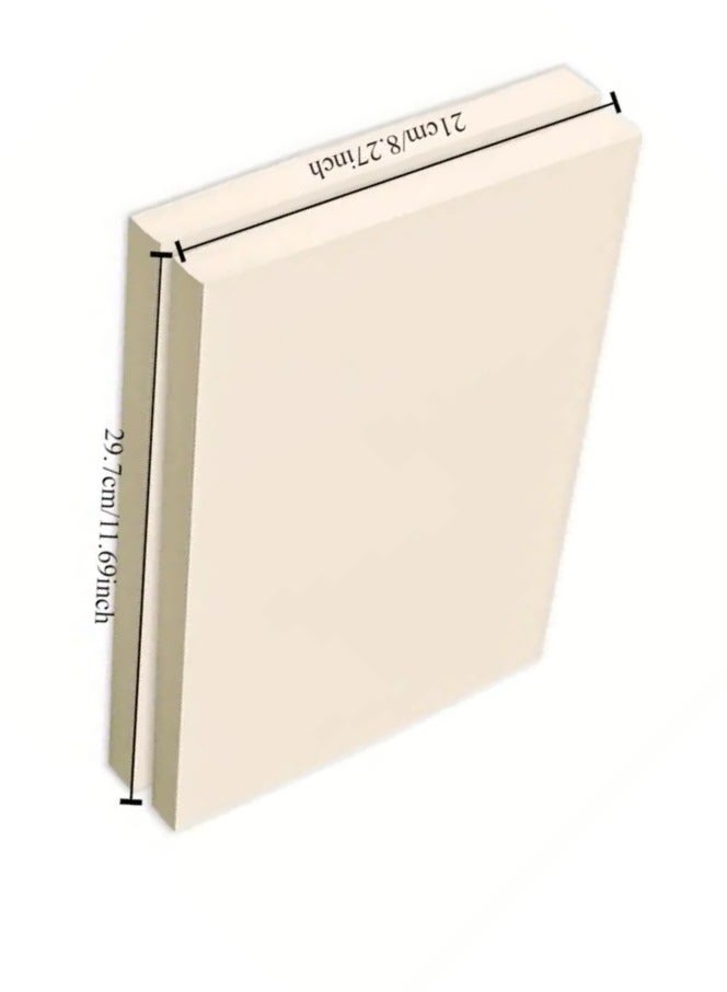 100Sheets Multipurpose Paper, 100gsm Bristol white Colored Card (A4)