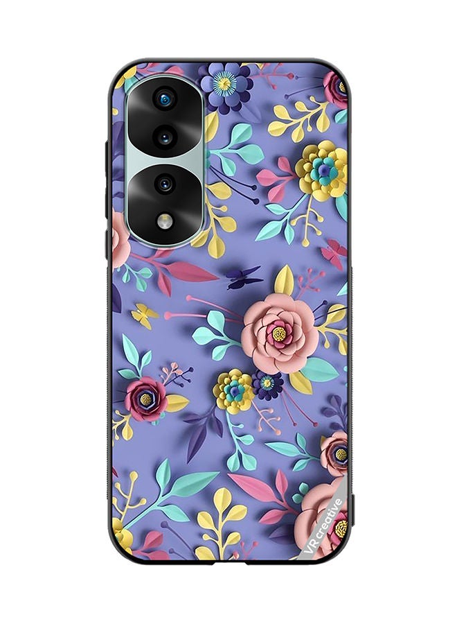 VR CREATIVE Protective Case Cover For Honor 70 Pro Flower Design Multicolour - Image 1